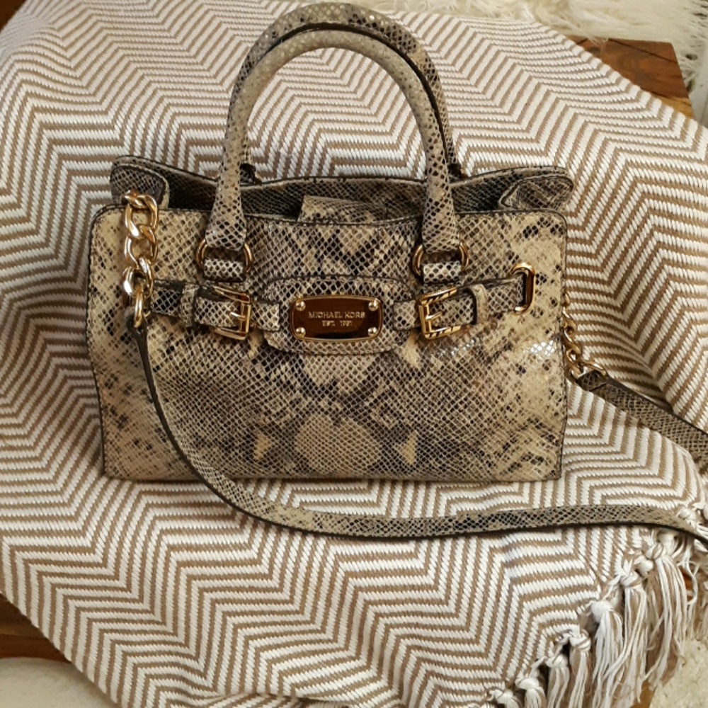Michael Kors Sachel bag lizard pattern